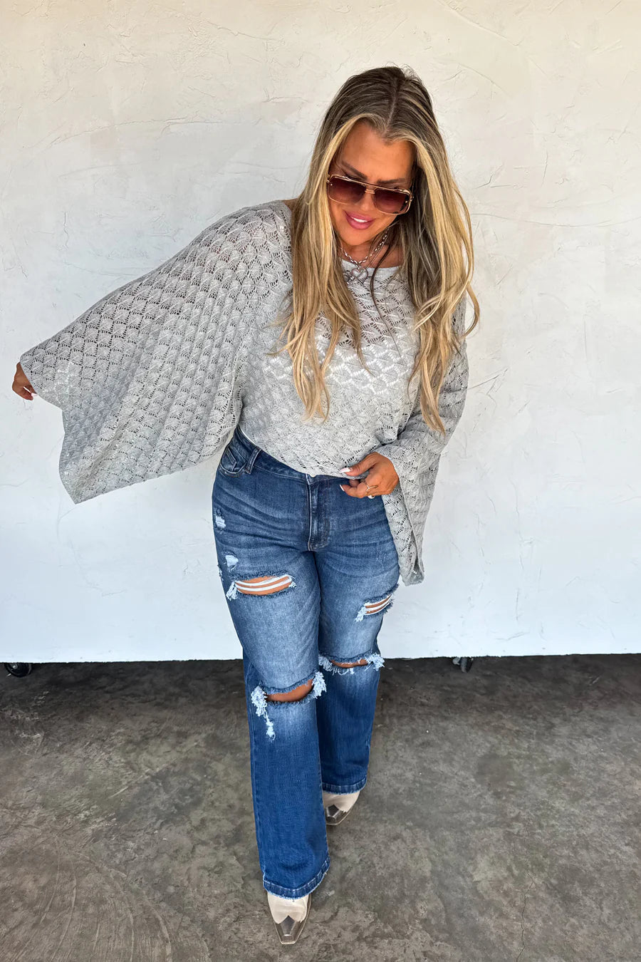 Winter Free Spirit Bell Top in Gray [[PRE-ORDER ETA end of December]]