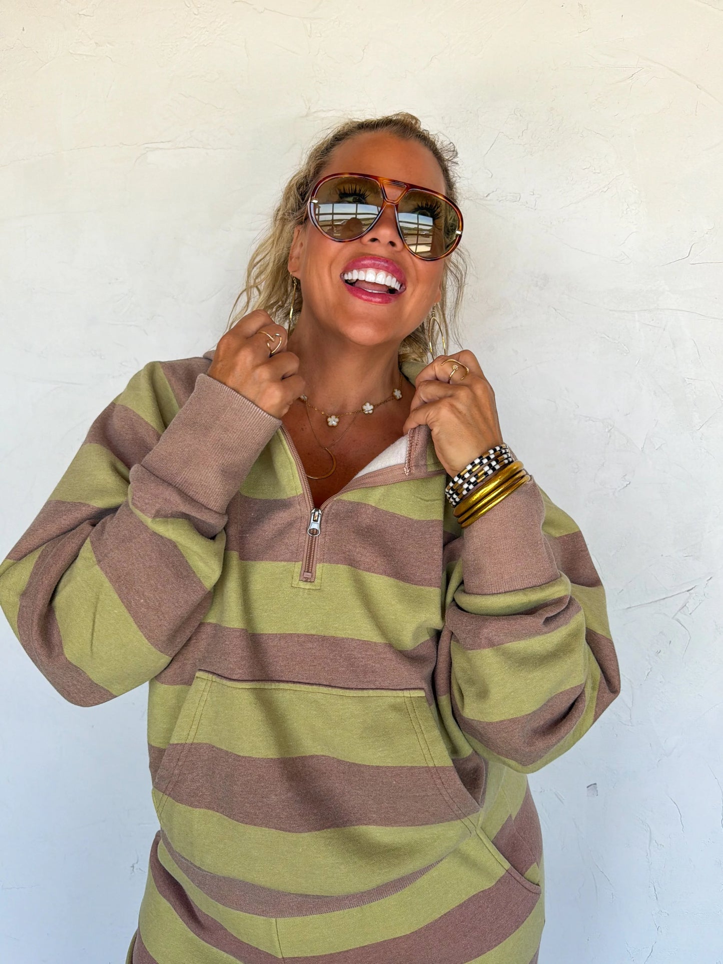 Stripe Easy Does It Pullover