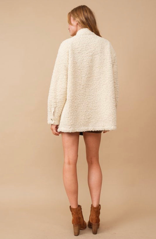 Shearling Long Shacket