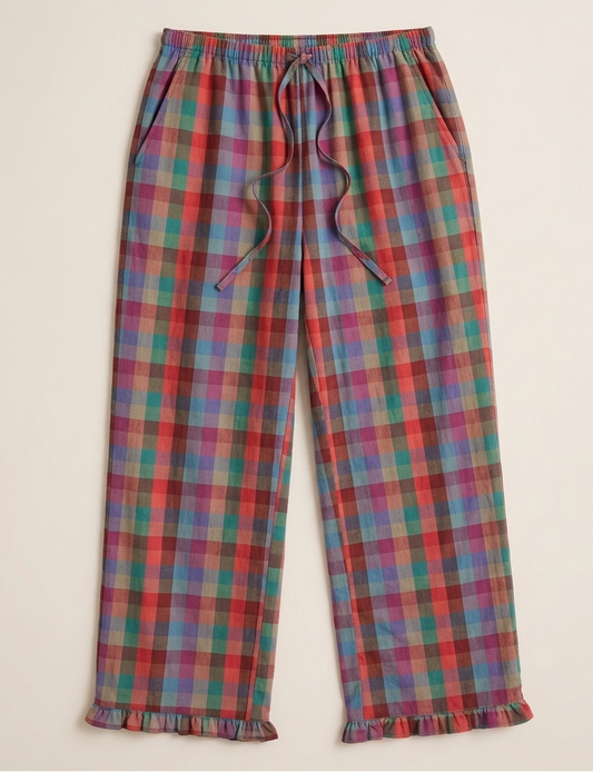 Multi Color Plaid Pant