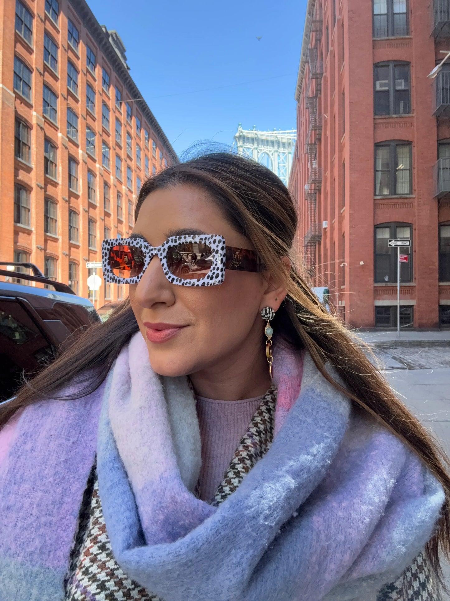 Mixed Print Sunglasses