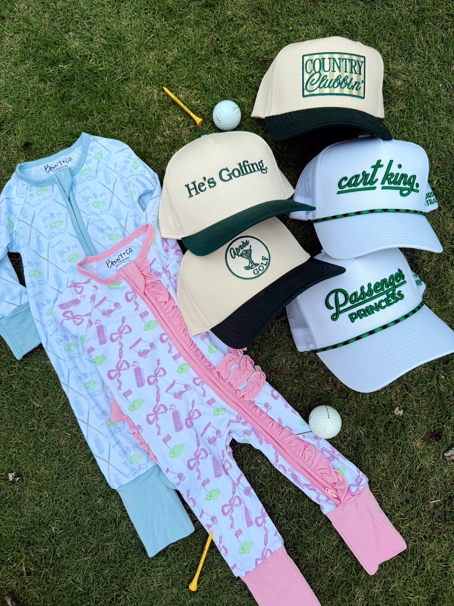Country Clubbin' - Green Vintage Trucker Hat