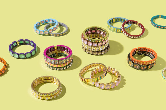 Zoe Green Colorful Circle Bracelet