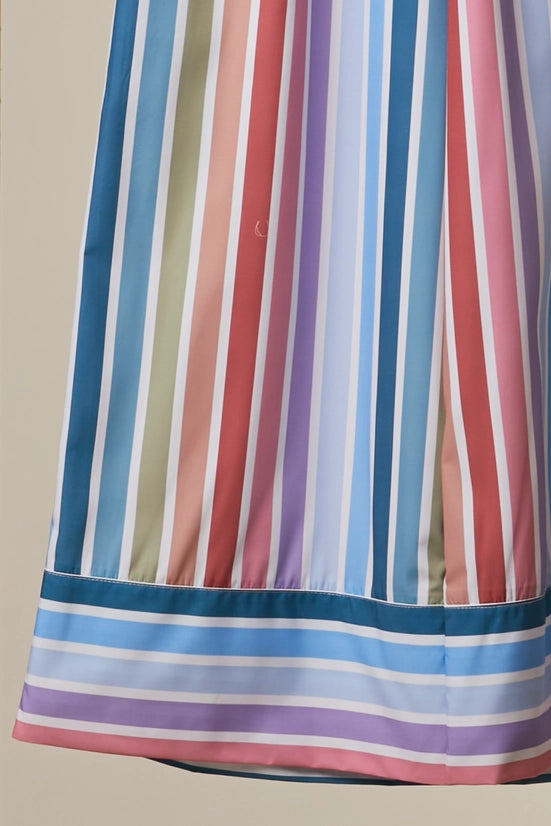 Multi Stripe Wide Leg Pants