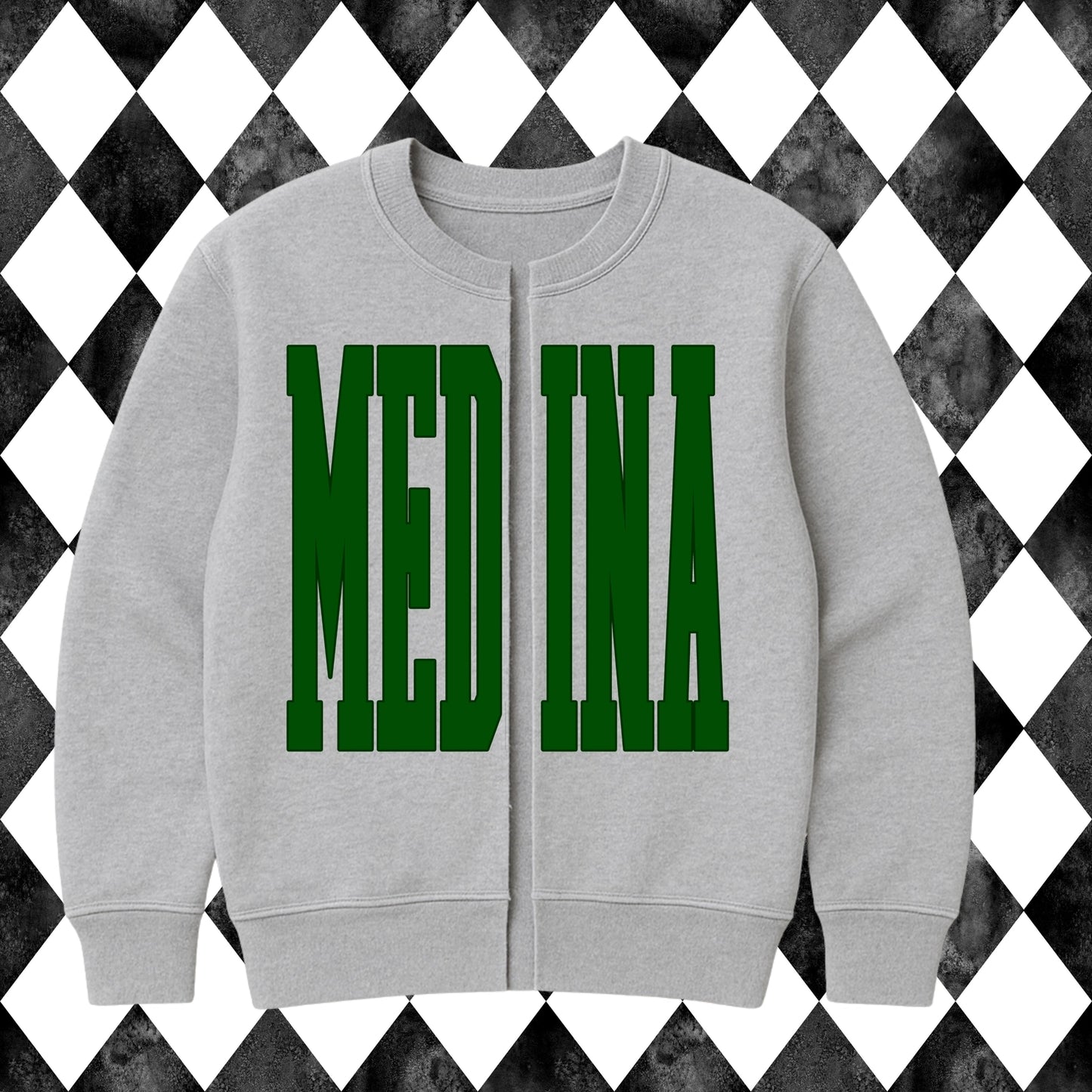 Custom Team Split Crewneck Cardigan