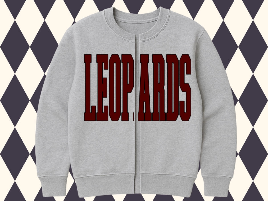 Custom Team Split Crewneck Cardigan