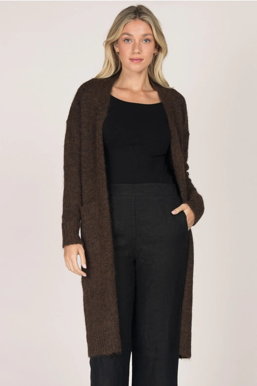 FINAL SALE * Cognac Open Front Duster