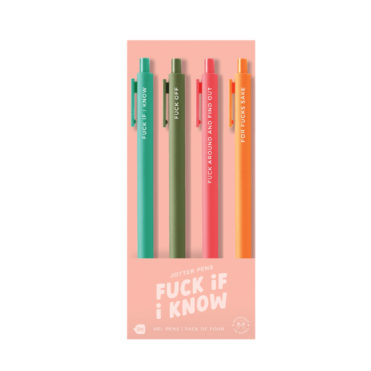 Fuck If I Know 4 Pack Jotter Set