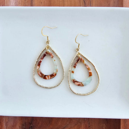 Seafoam & Rust Savannah Earrings