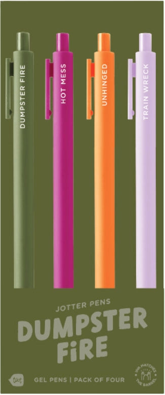 Dumpster Fire 4 Pack Jotter Set