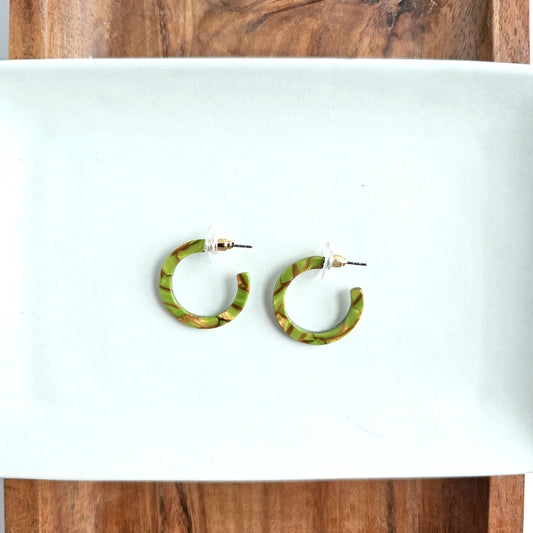 Army Green Cam Mini Hoops