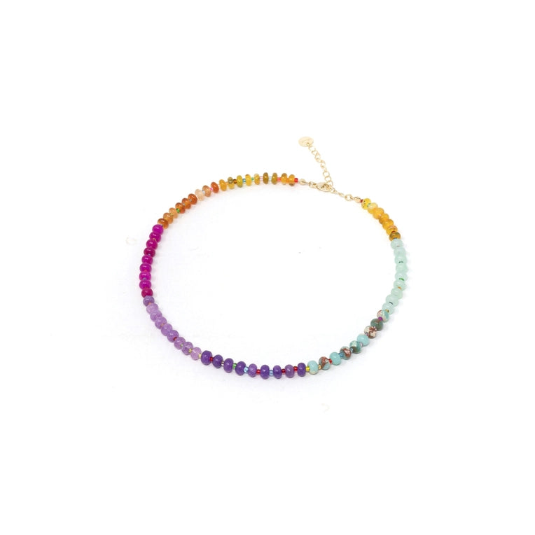 Multicolored Natural Stone Necklace