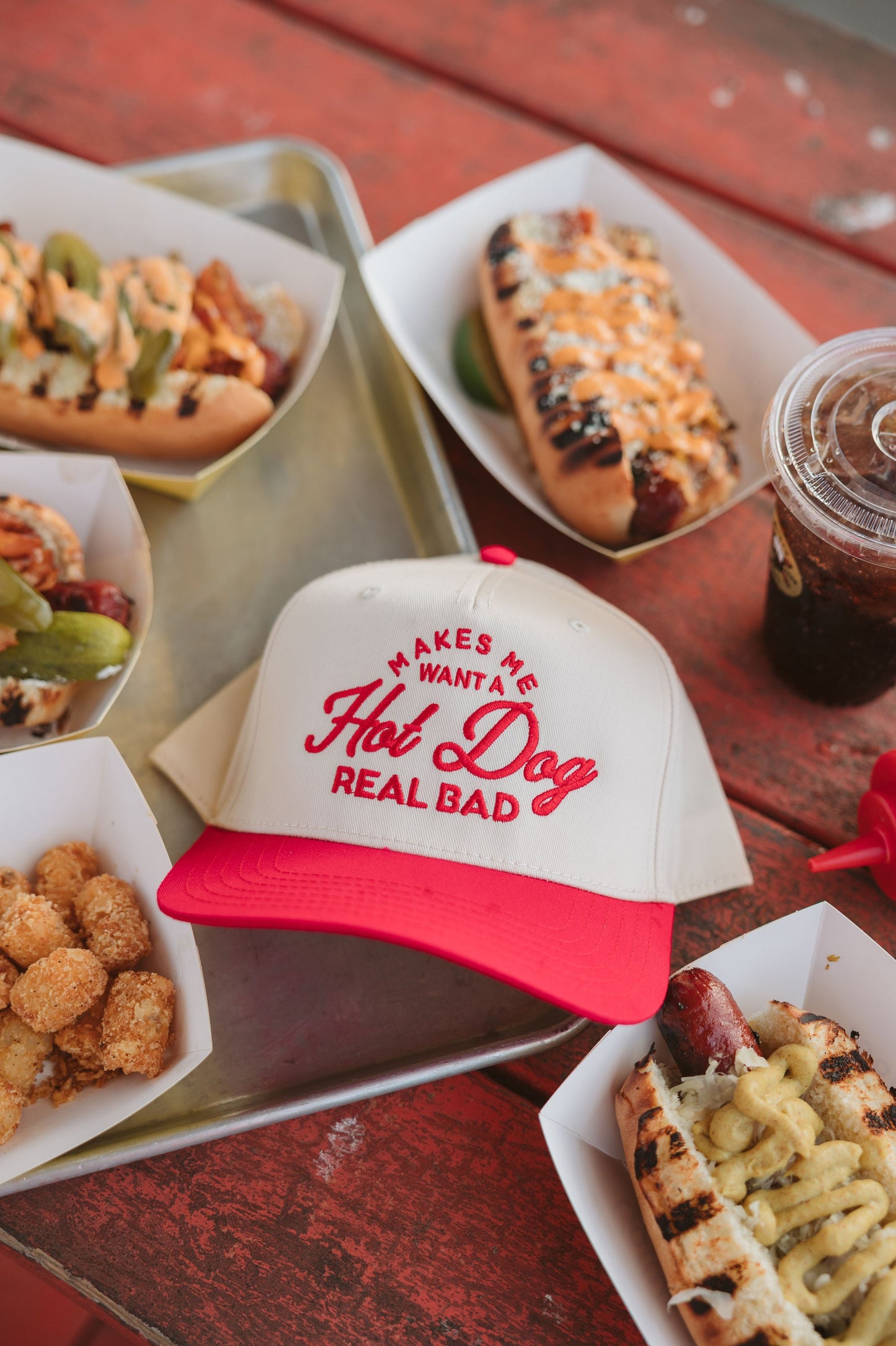 Makes me Want a Hot Dog - Red Vintage Trucker Hat