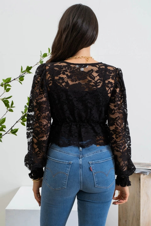 Lace Cropped Top