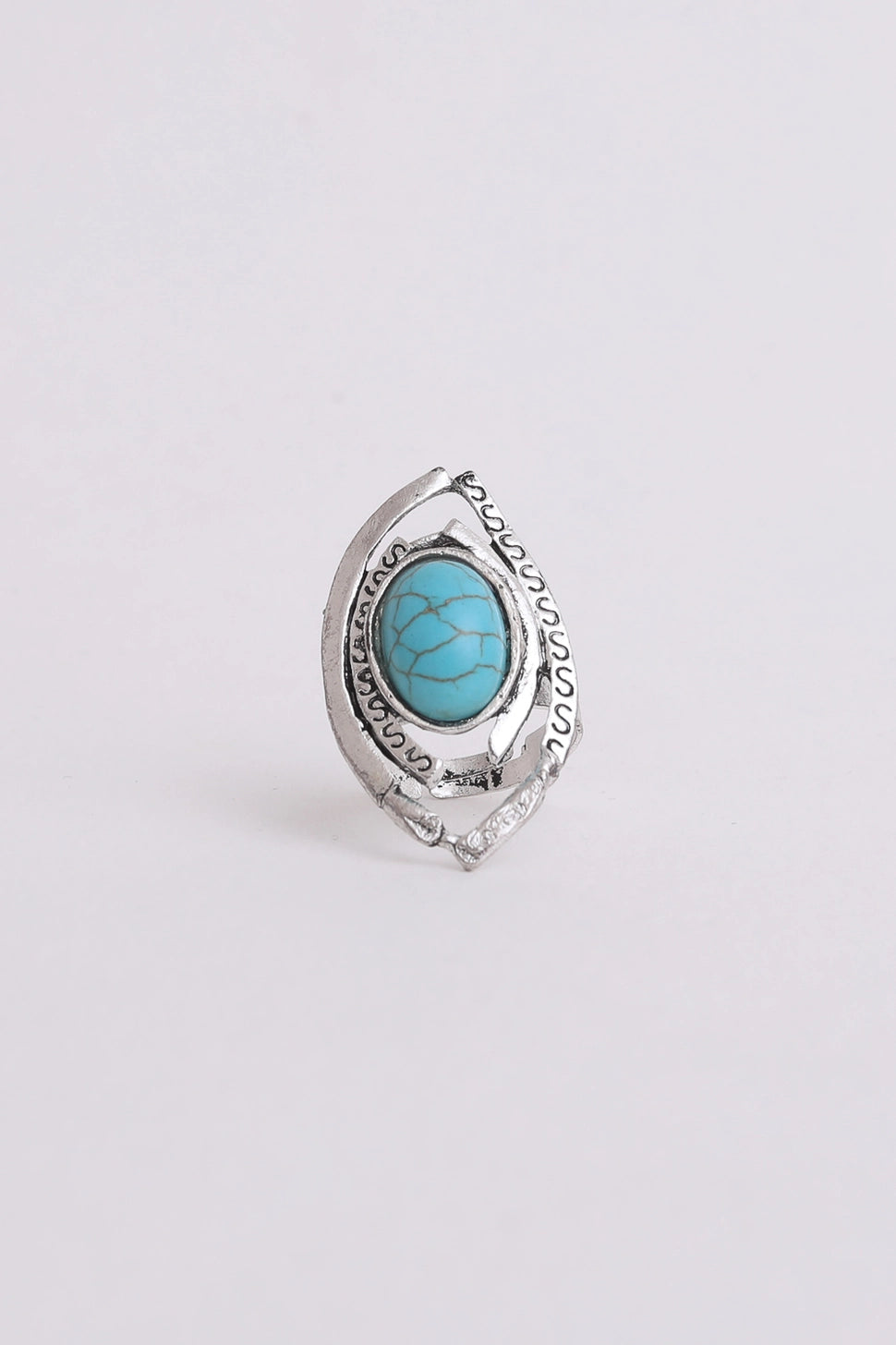 Western Adjustable Turquoise Ring