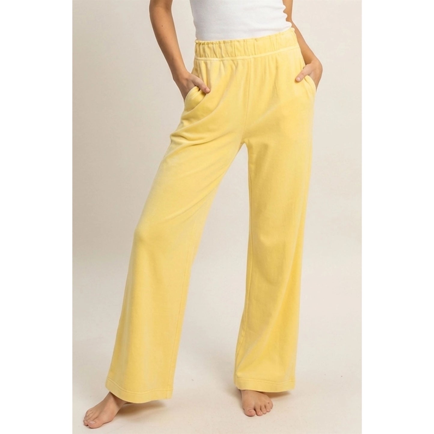 Pineapple High Waist Flare Pants