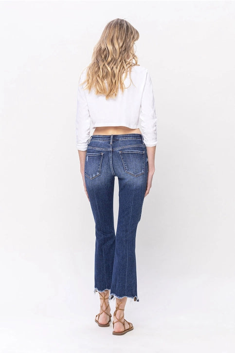 90's Mid-Rise Crop Flares