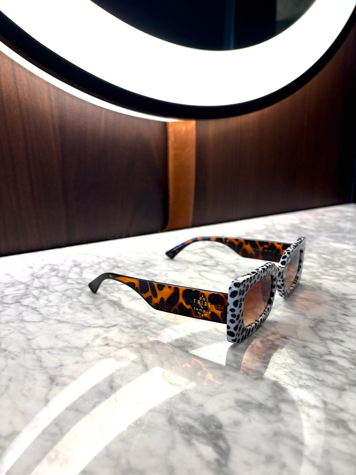 Mixed Print Sunglasses