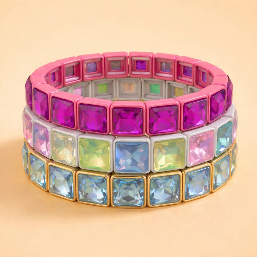 Libby Pink Stone Bracelet
