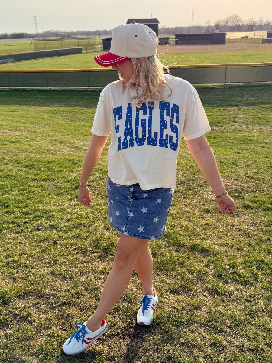 Custom Polka Dot Team Boxy Comfort Color Tee