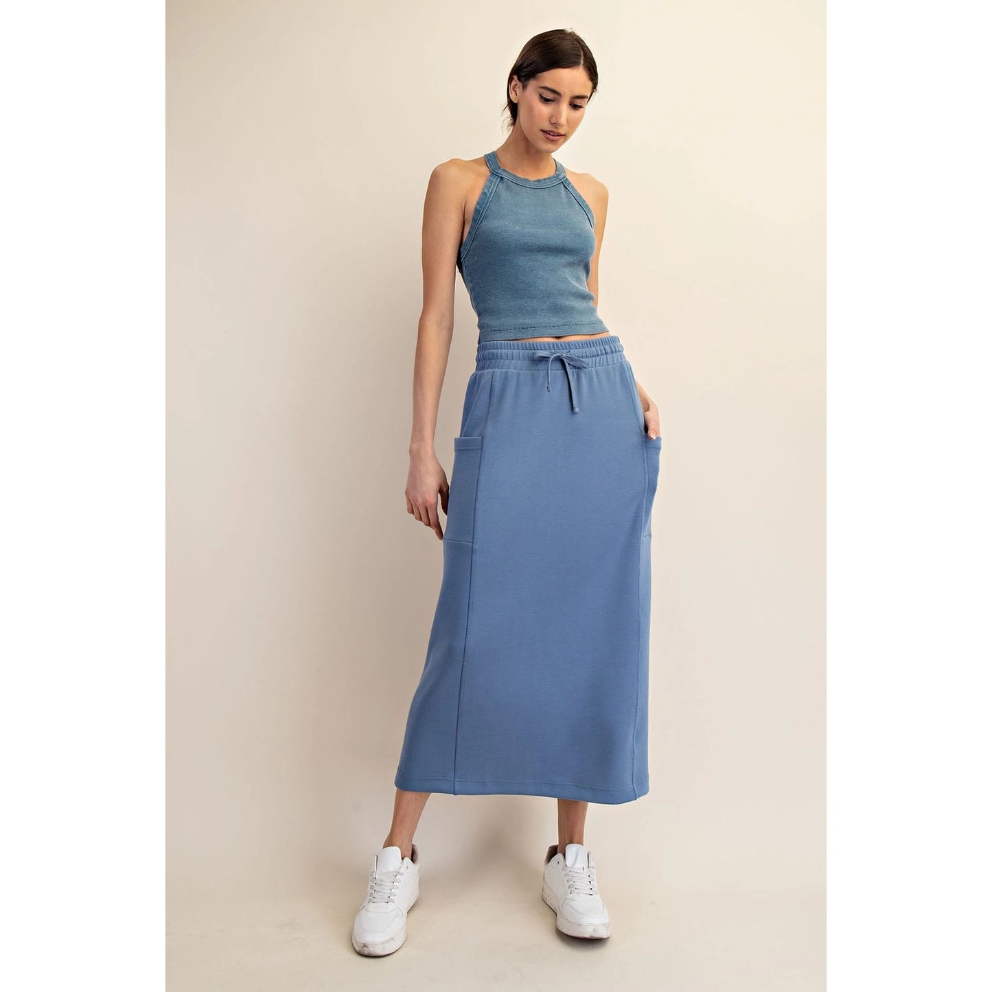 Paradise Blue Modal Skirt