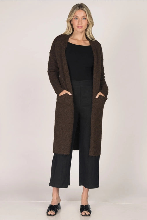 FINAL SALE * Cognac Open Front Duster