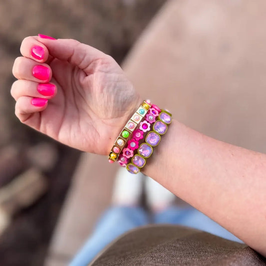 Daisy Pinks Bracelet