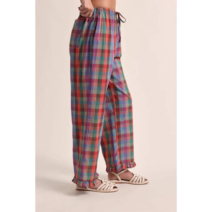 Multi Color Plaid Pant