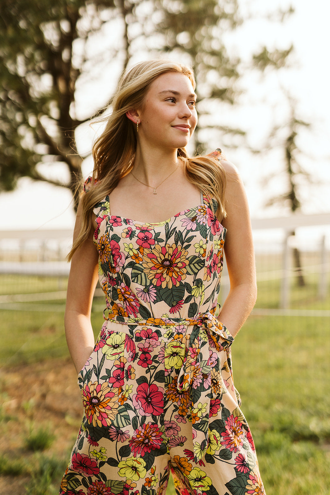 Floral Wide Leg Jumpsuit