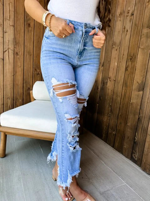 Urban Distressed Crop Jean [[PRE-ORDER]]
