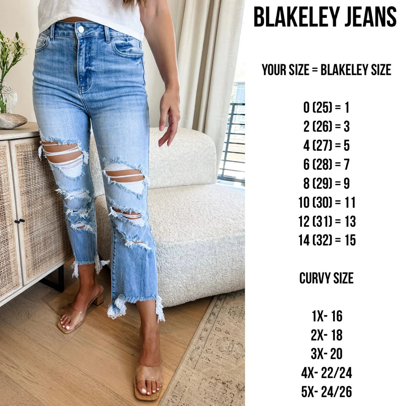 Urban Distressed Crop Jean [[PRE-ORDER]]