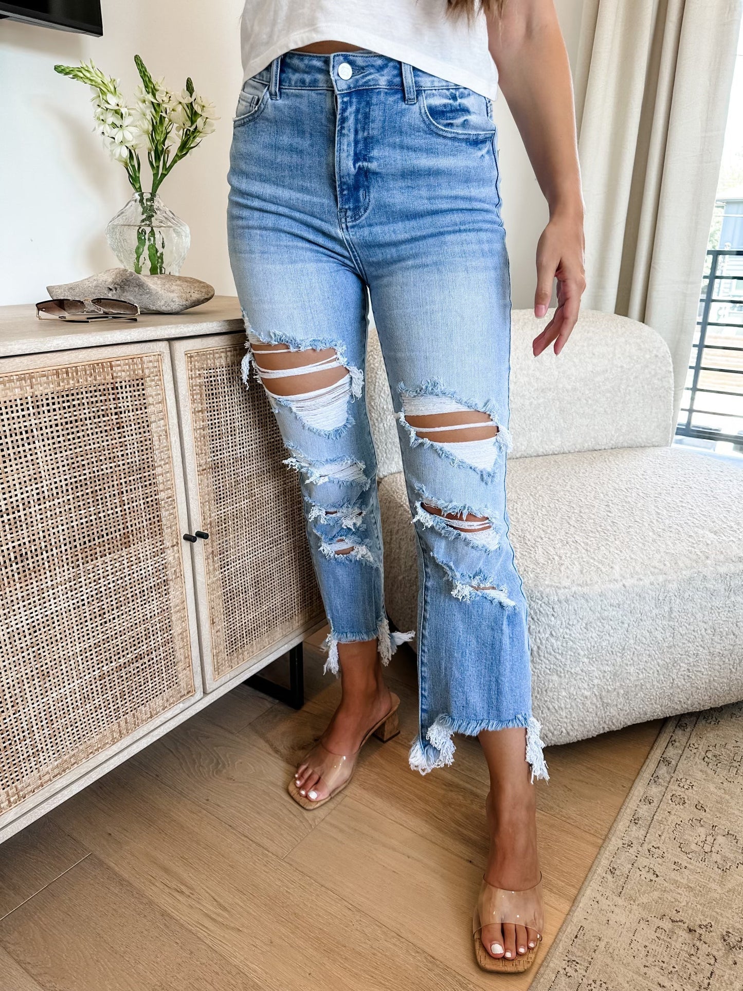 Urban Distressed Crop Jean [[PRE-ORDER]]