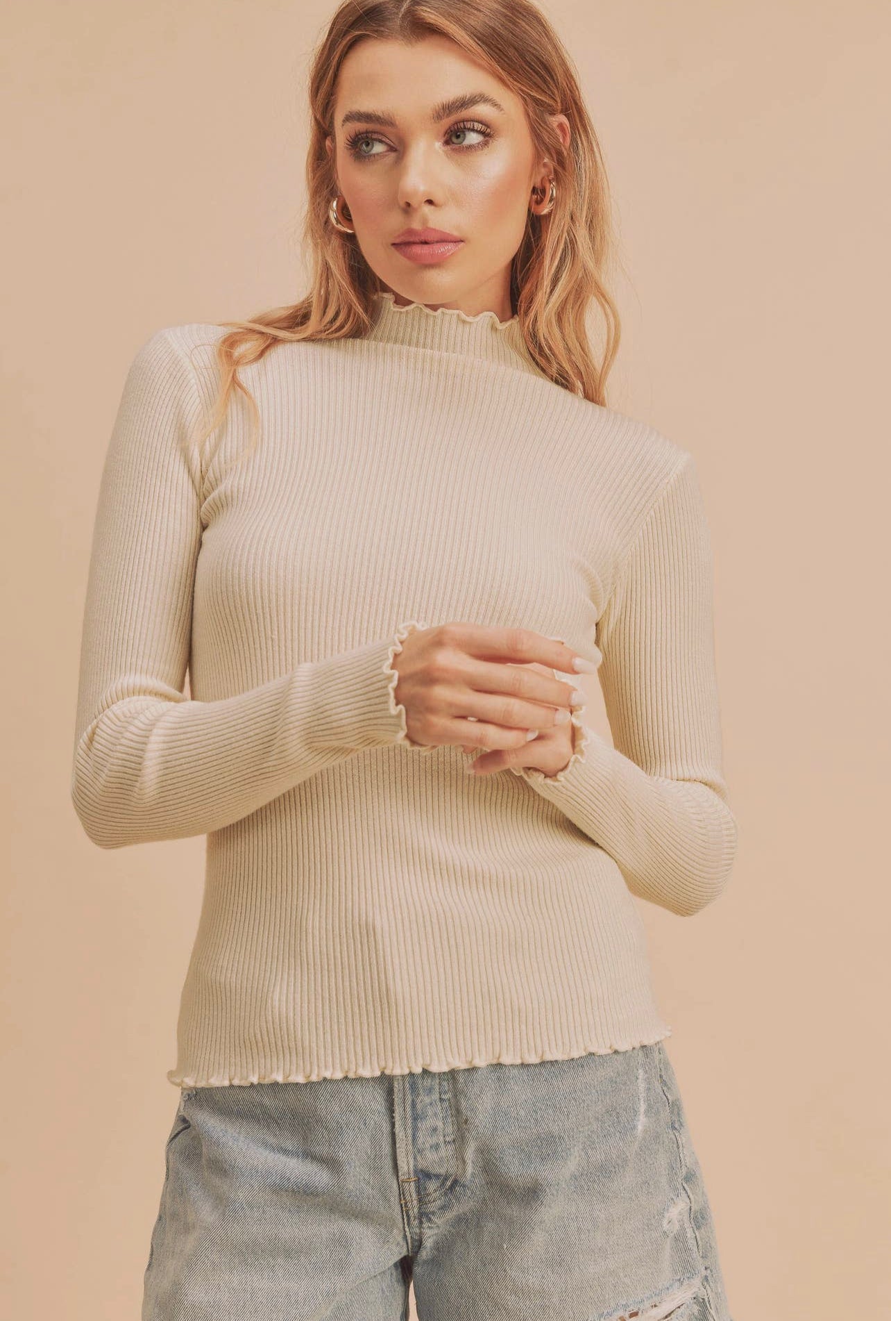oat knit sweater