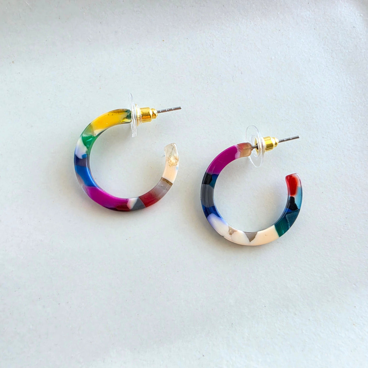 Cam Mini Hoops - Moody Mosaic