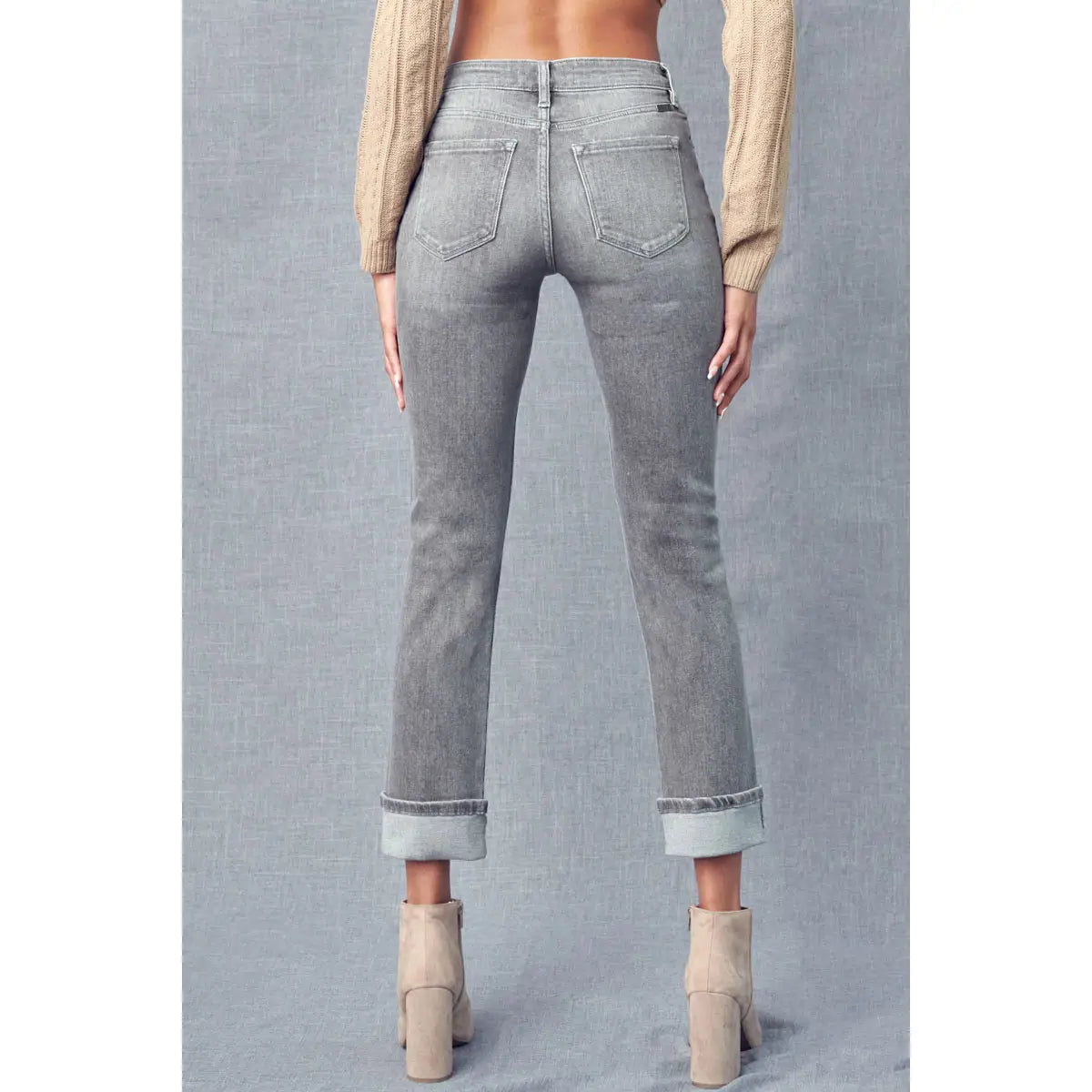 Janis High Rise Slim Straight Jeans