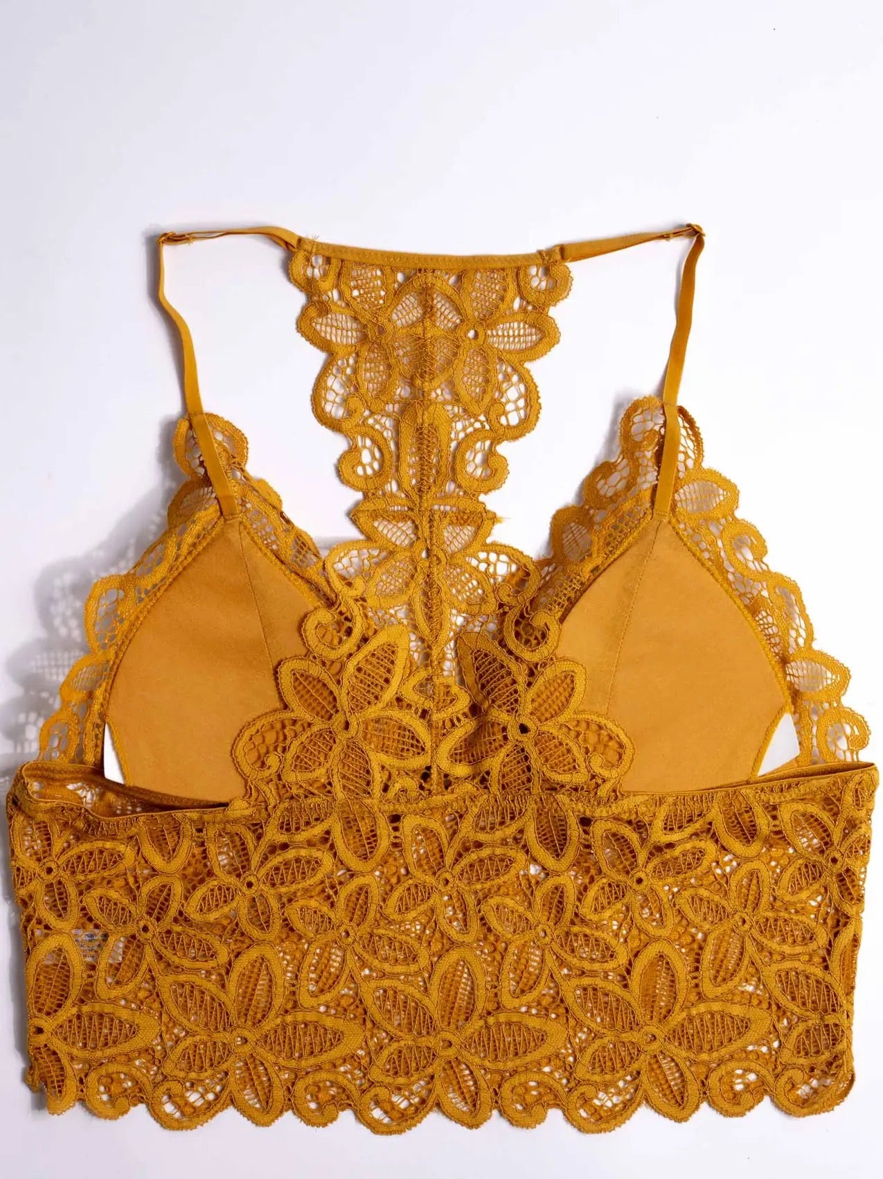 Eye Of The Sun Padded Bralette - Mustard