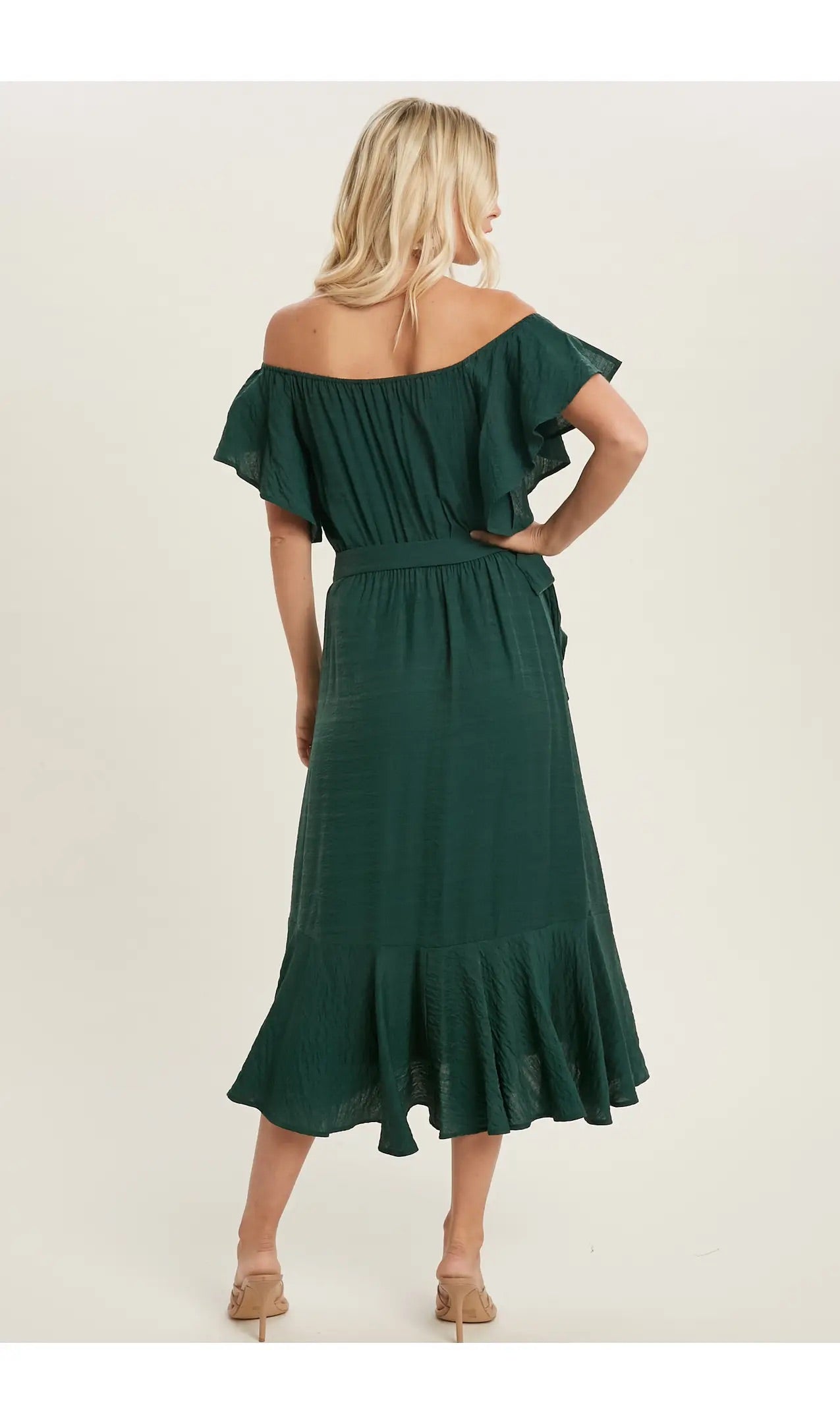 Wrap Off Shoulder Dress