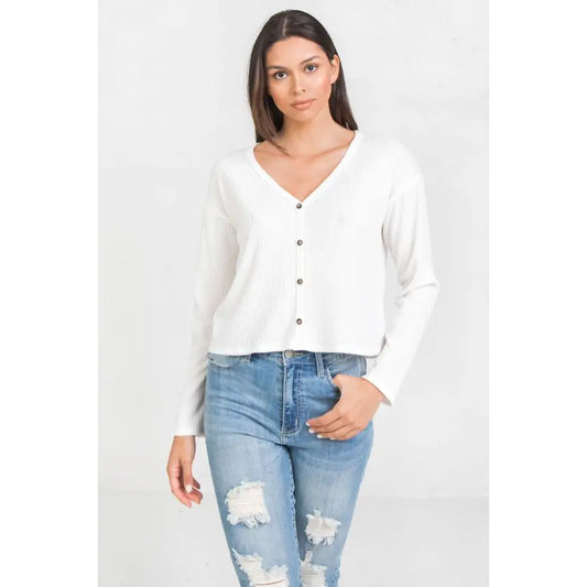 Ivory Knit Top