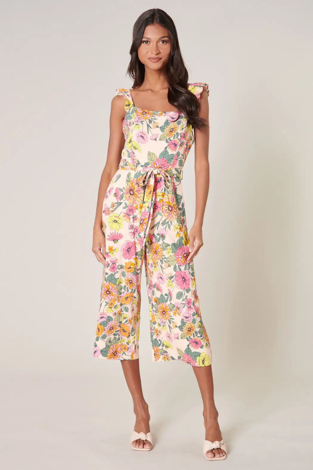 Floral Wide Leg Jumpsuit