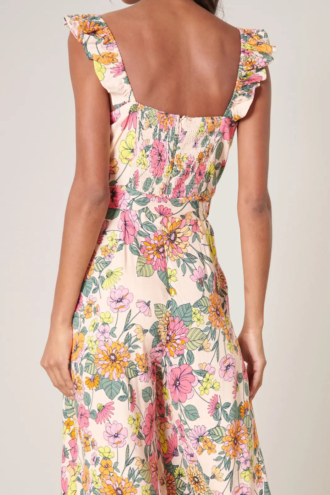 Floral Wide Leg Jumpsuit