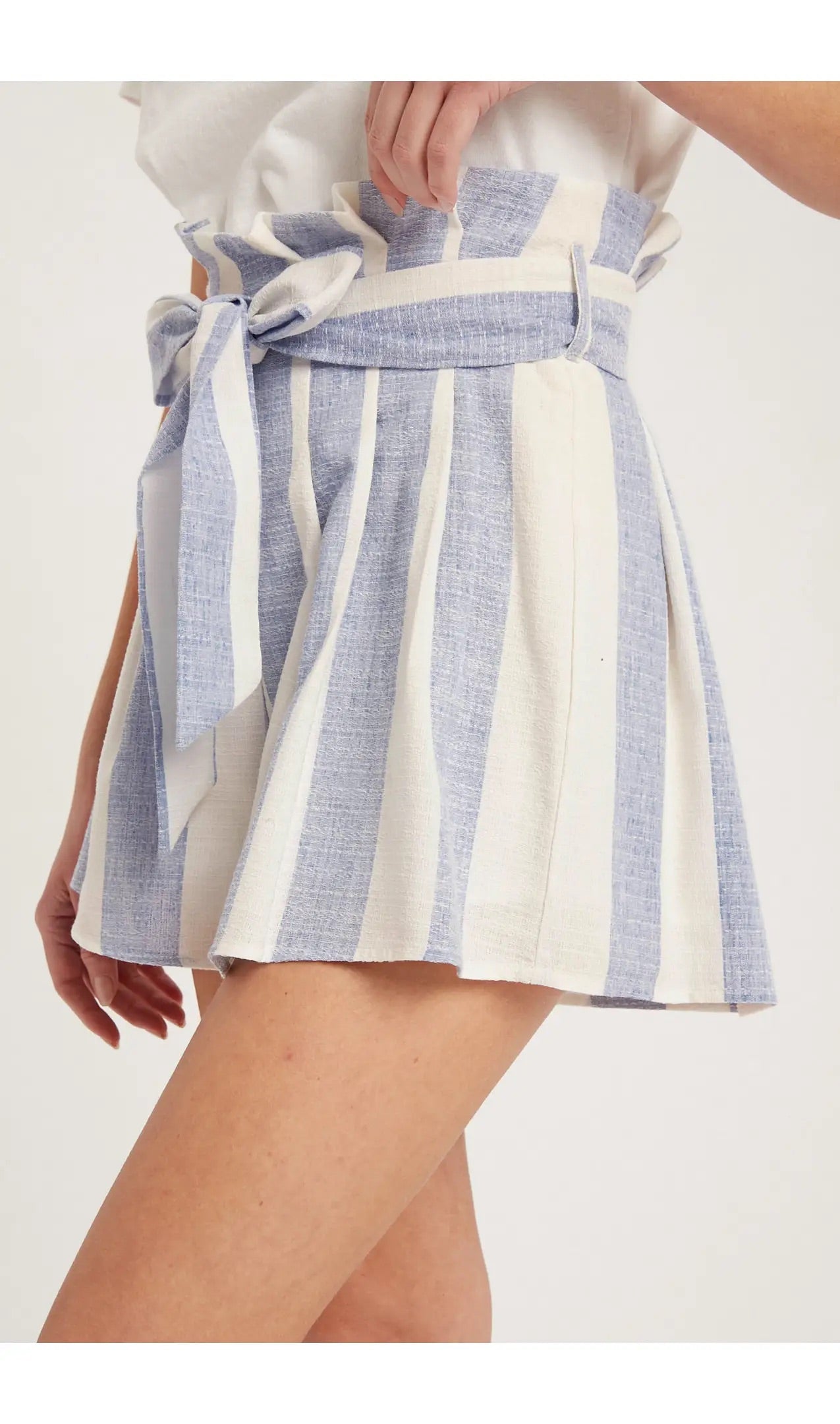 Paperbag Stripe Shorts
