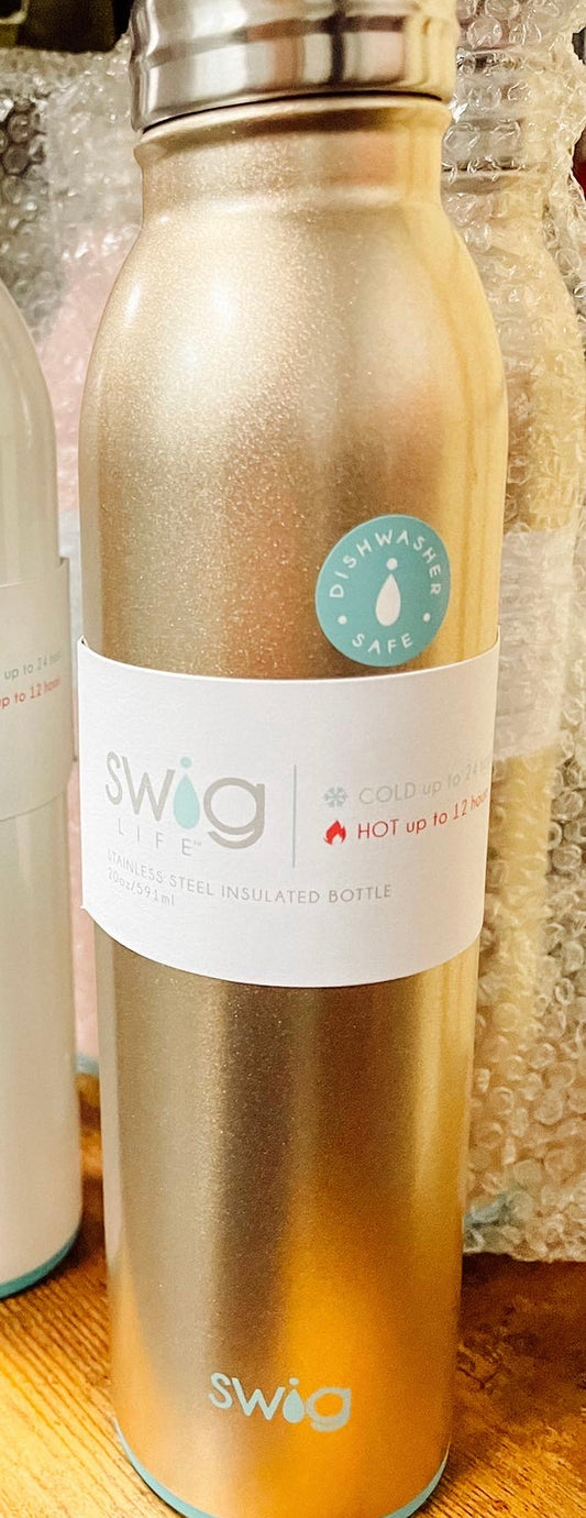 Swig Life 20oz Bottle: Gold