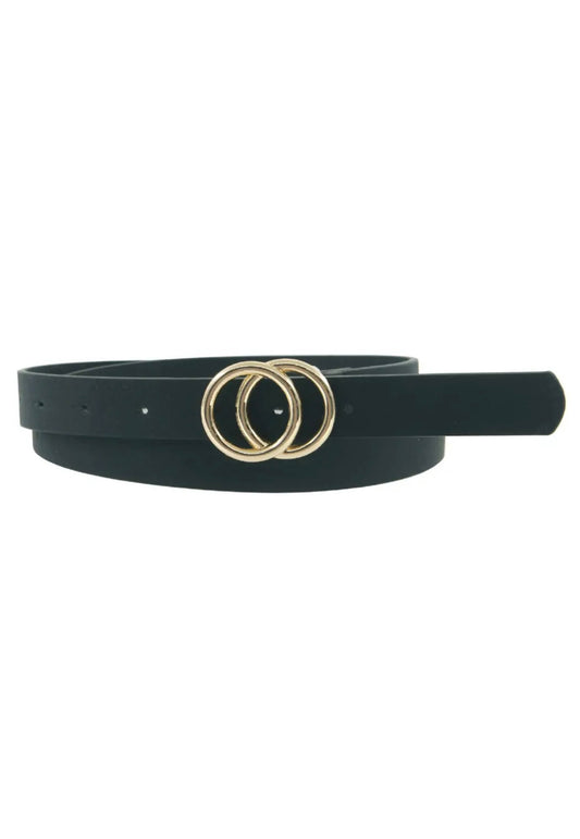 Double Ring Belt Black