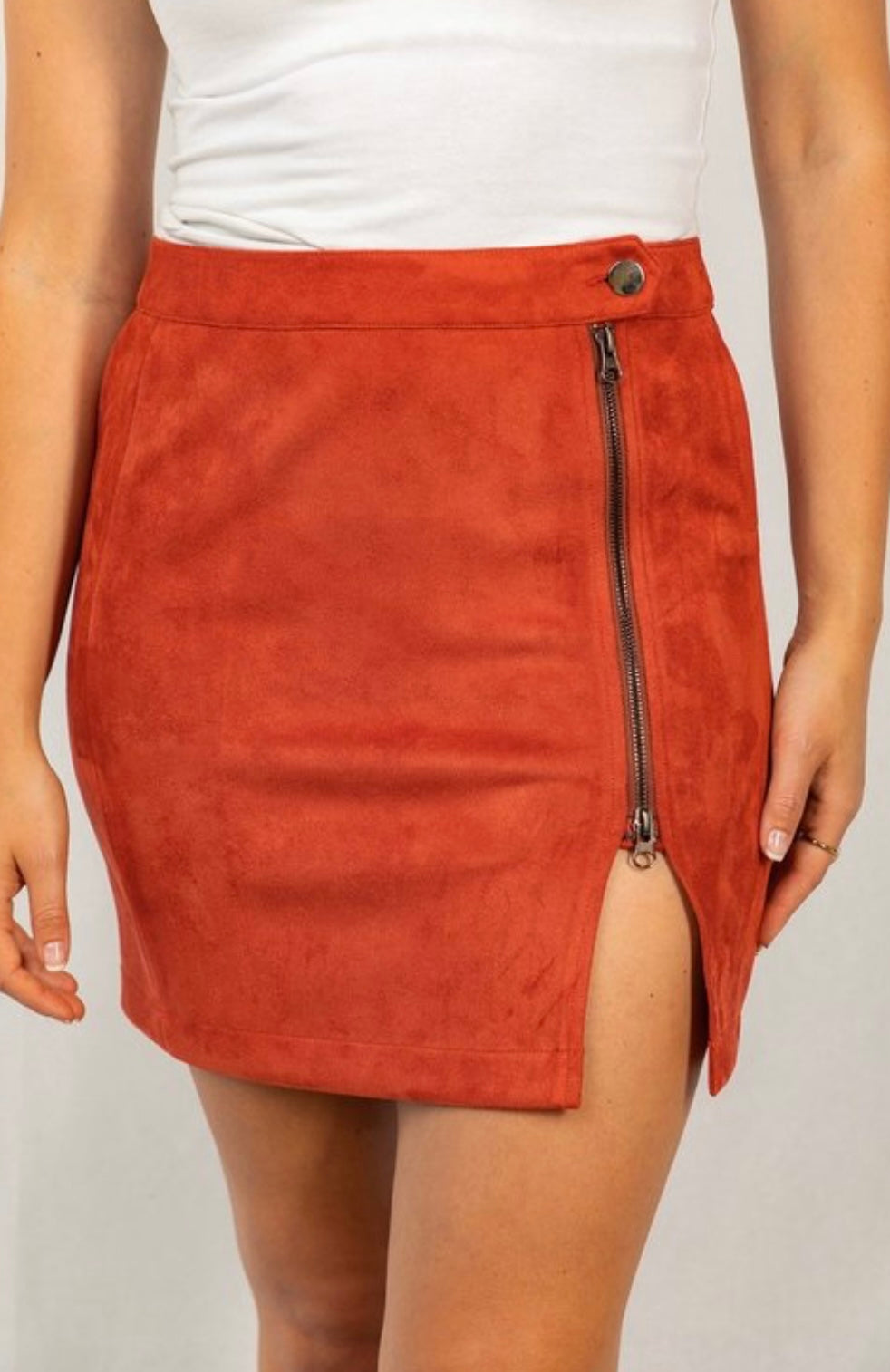 Brick High Waisted Skirt