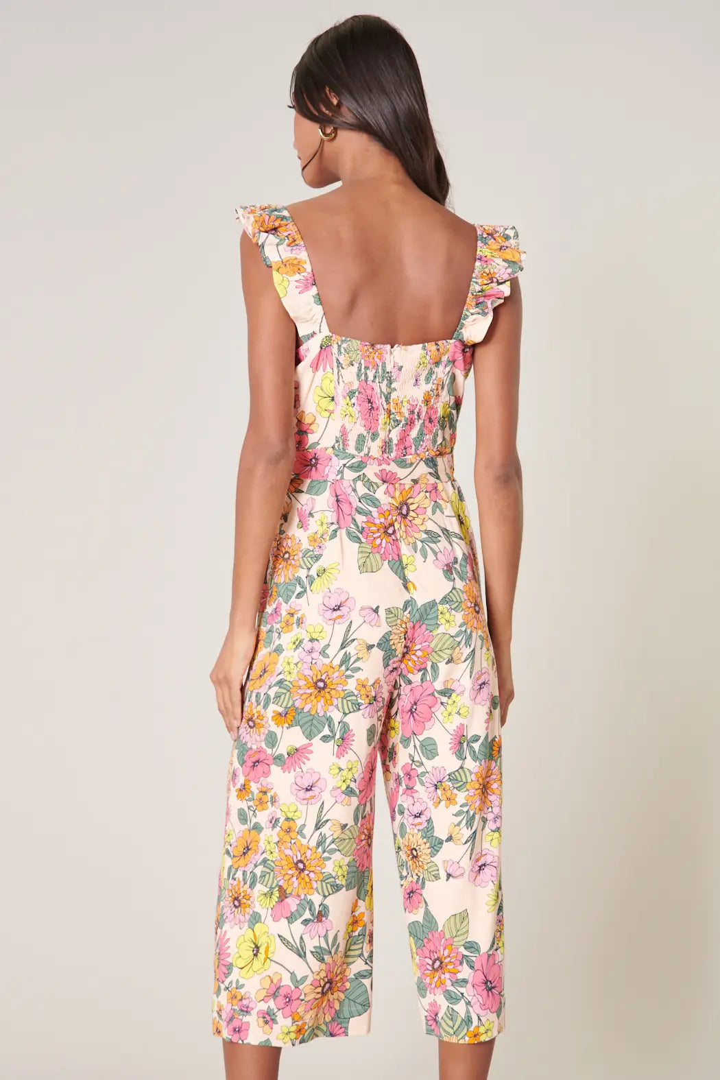 Floral Wide Leg Jumpsuit