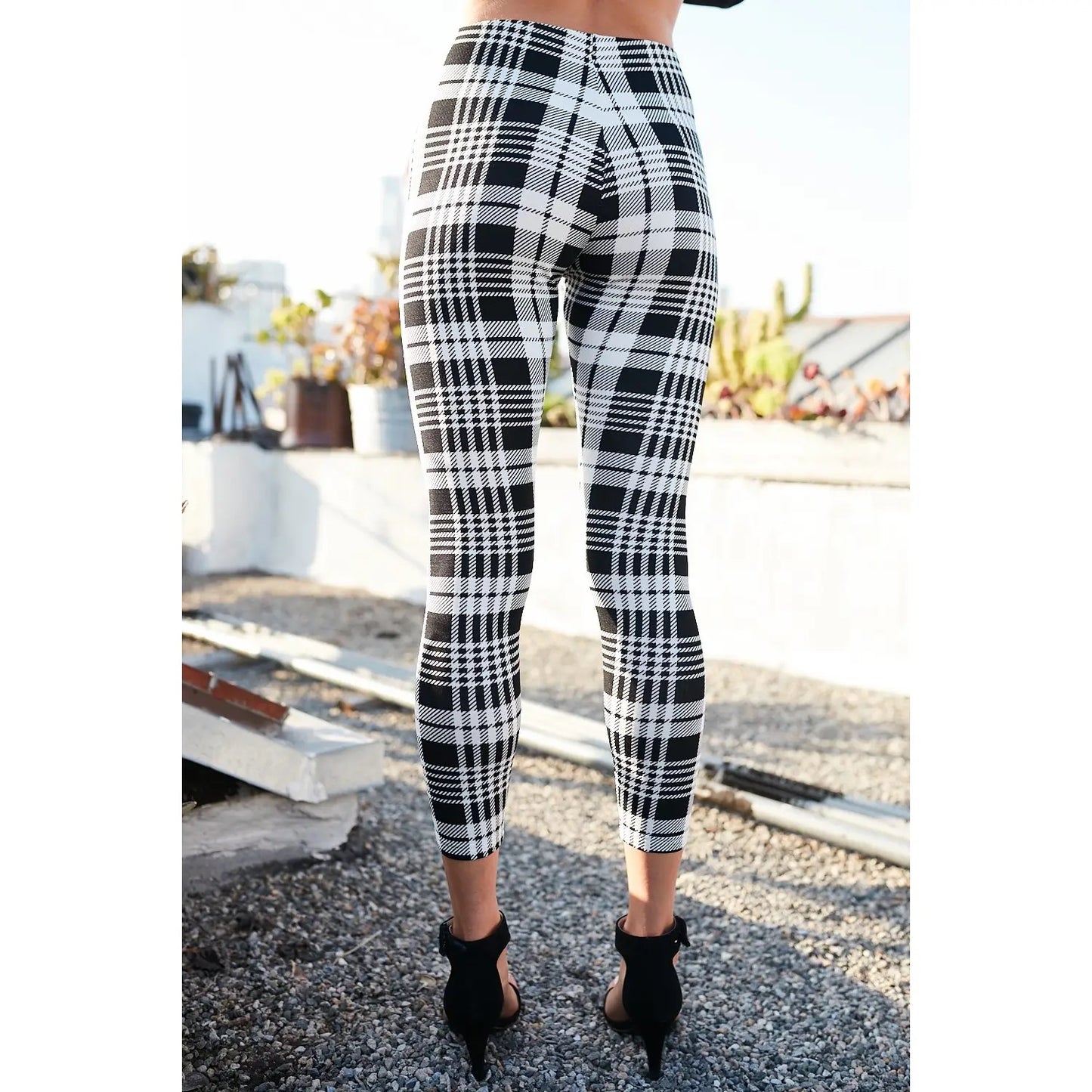 Plaid Print Leggings