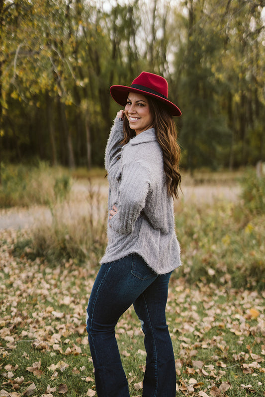Fuzzy Knit Shacket